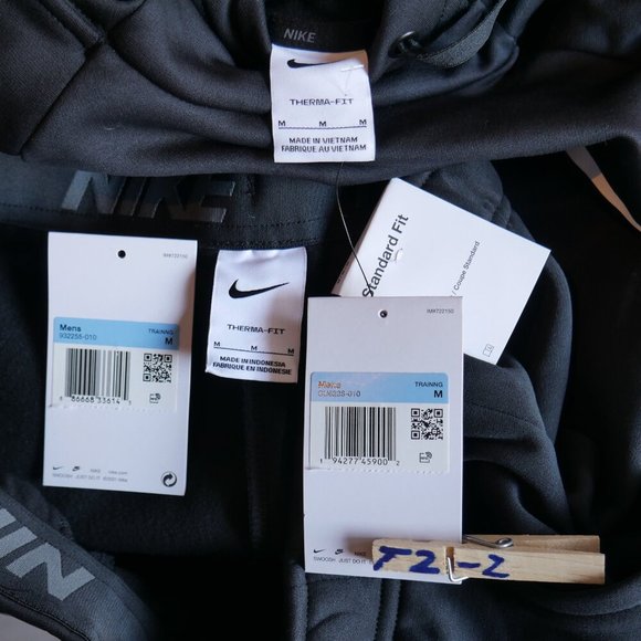 Nike Big Swoosh 2 Piece Men's Sweatsuit Therma-Fit Matching Outfit Tracksuit NWT - Picture 9 of 11